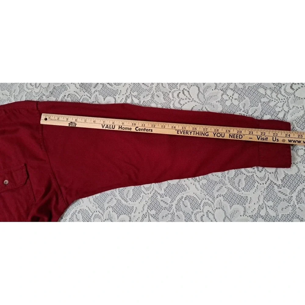 Men's Wrangler Hero Brushed Cotton Button‎ Up Long Sleeve Men's Shirt Size Large